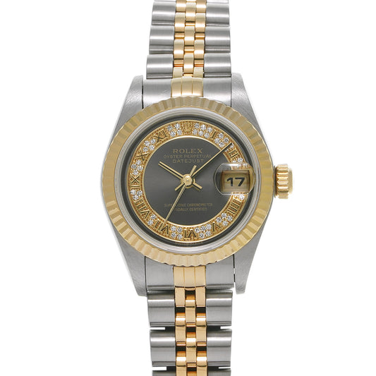 DATE JUST 79173MR P (manufactured circa 2000) Gray/Diamond ROLEX Ladies [Pre-Owned].