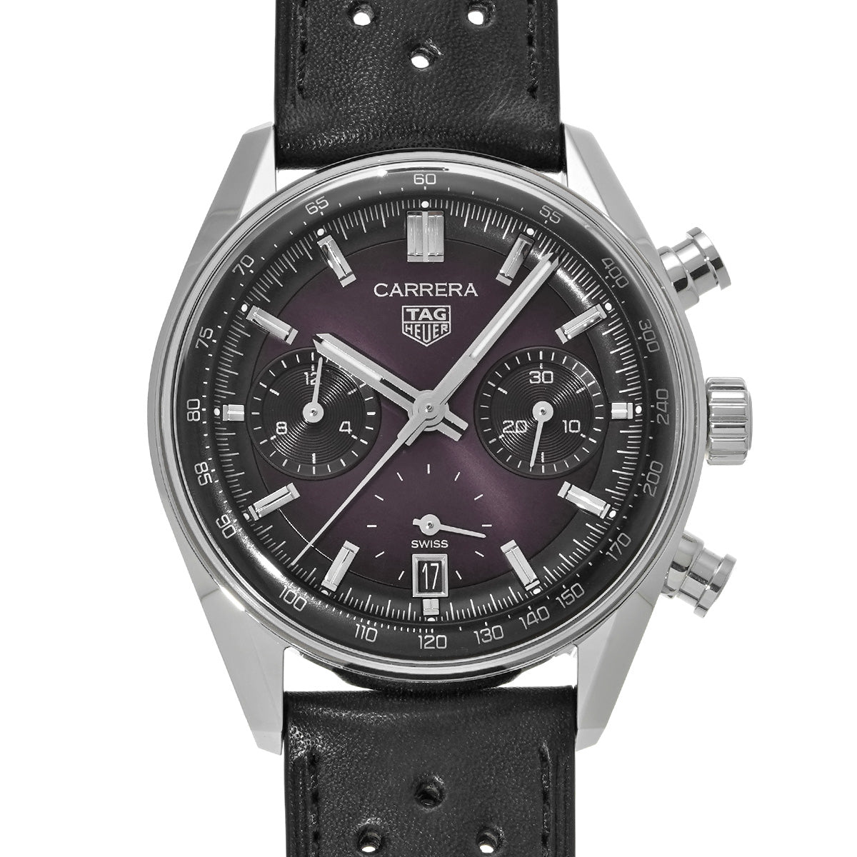CARRERA Calibre TH20-00 Chronograph CBS2219.FC6607 Purple TAG HEUER Men's [Pre-Owned]