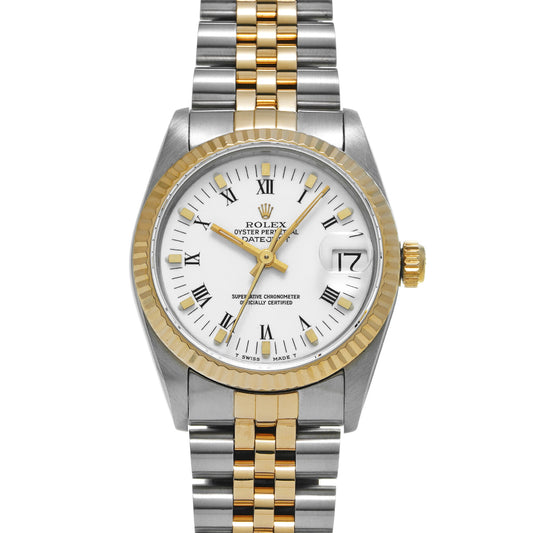 DATE JUST 68273 White ROLEX Unisex [Pre-Owned].