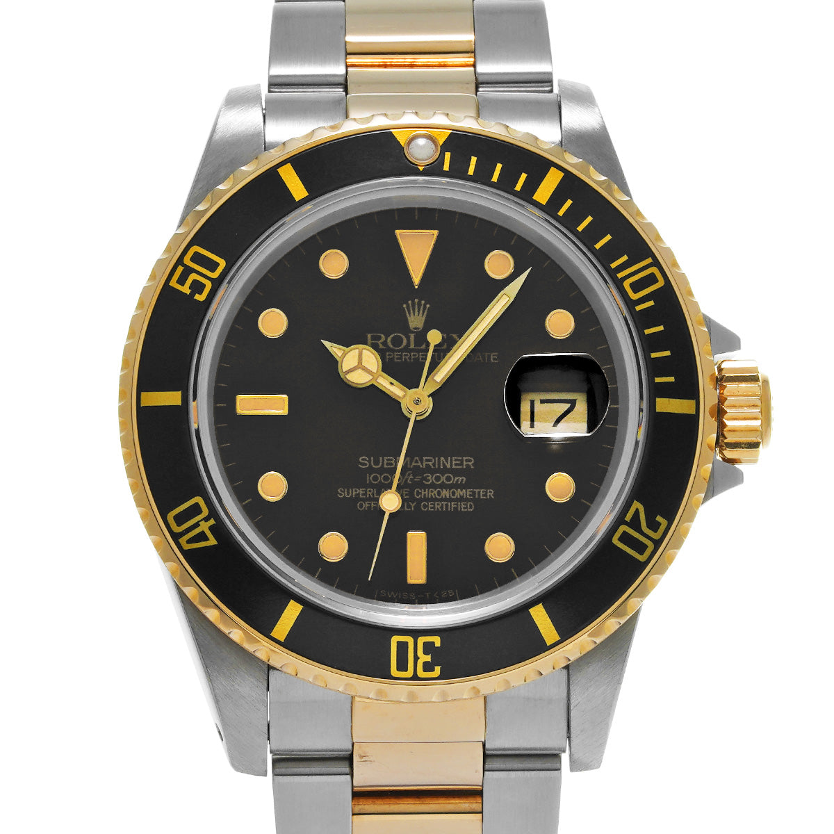 Submariner Date 16803 90s (manufactured circa 1985) Black ROLEX Men's [Pre-Owned].