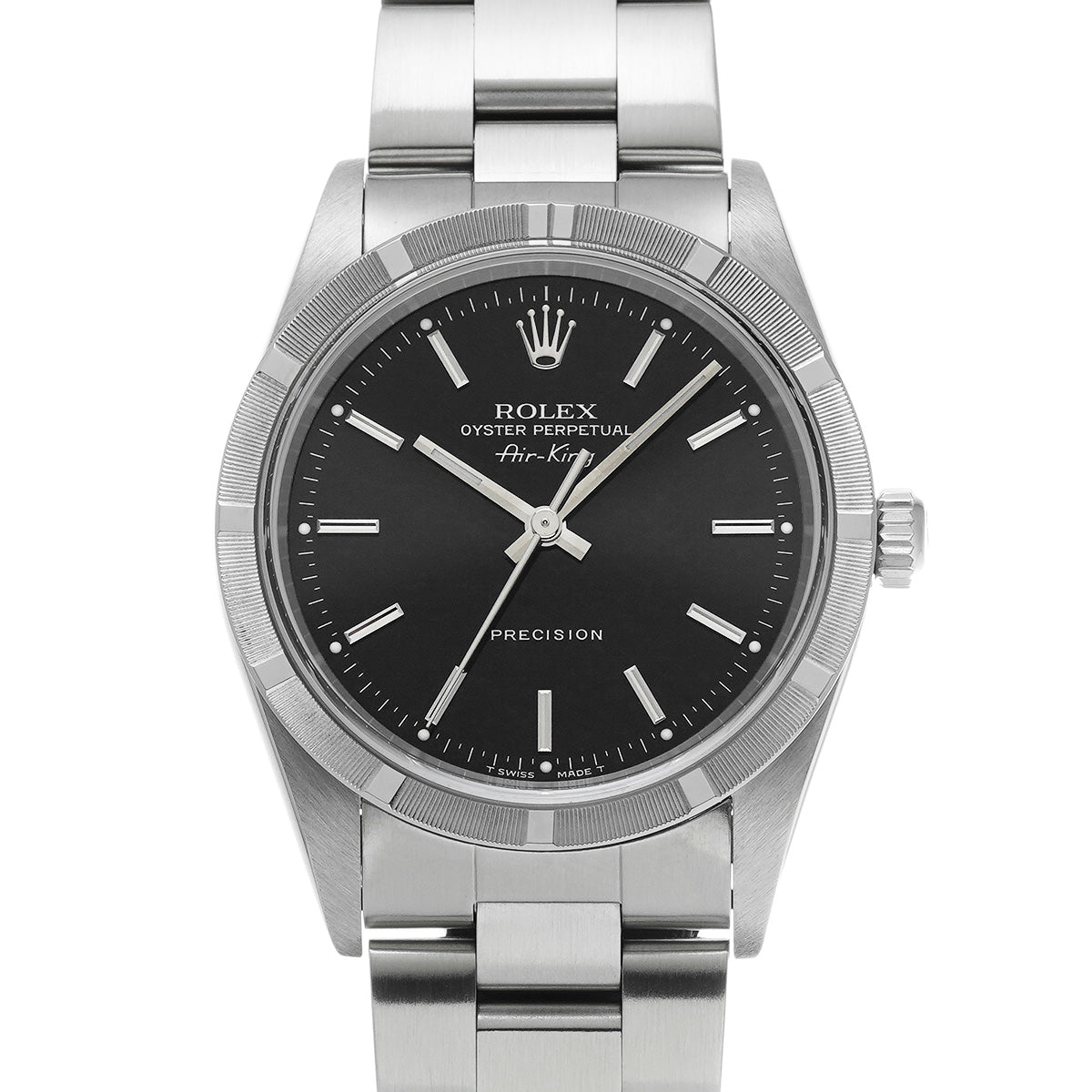 Air-King 14010 U (manufactured circa 1997) Black ROLEX Men's [Pre-owned].
