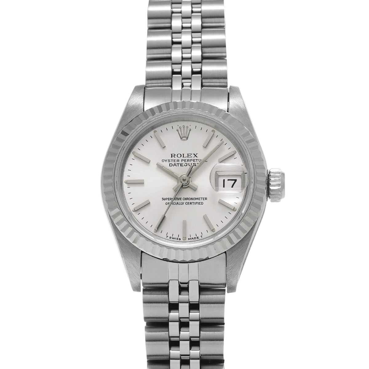 DATE JUST 69174 E (manufactured circa 1991) Silver ROLEX Ladies [Pre-owned].