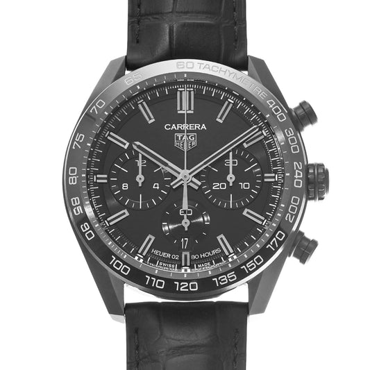 CARRERA Calibre Heuer 02 Japan Black Edition CBN2A1G.FC6501 Black TAG HEUER Men's [Pre-owned].