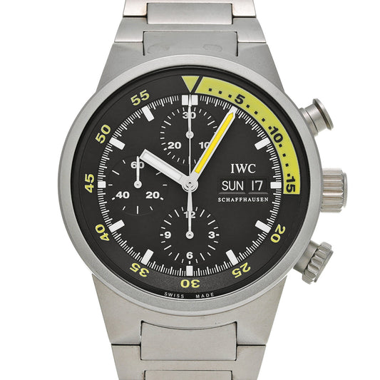 Aquatimer Chronograph IW371903 Black IWC Men's [Pre-Owned]