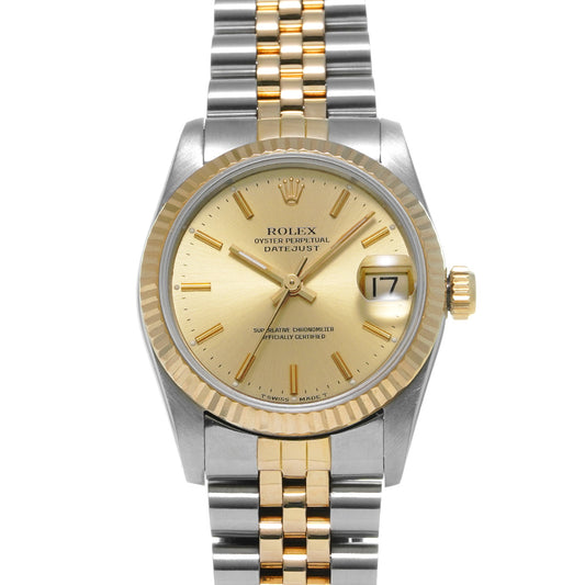 Datejust 68273 R (manufactured circa 1987) Champagne ROLEX Unisex [Pre-Owned].