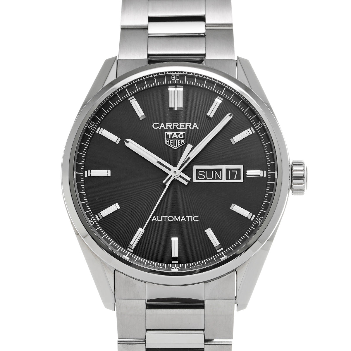 CARRERA Calibre 5 Day Date WBN2010.BA0640 Black TAG HEUER Men's [Pre-Owned].