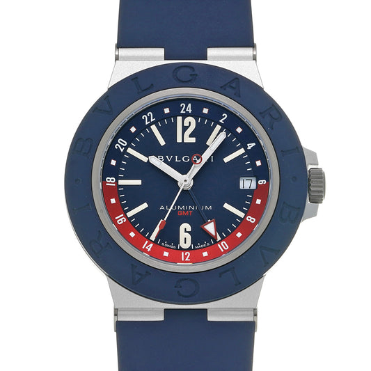 Aluminum GMT BB40ATGMT Blue BVLGARI Men's [Pre-Owned].