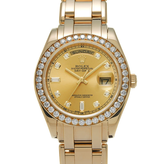 Day Date Pearl Master 18948A Random Serial Champagne/Diamond ROLEX Men's [Pre-Owned].