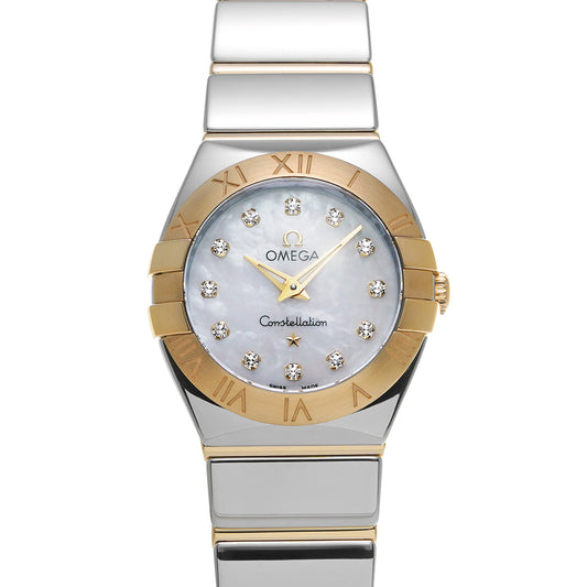 Constellation Blush Quartz 123.20.24.60.55.004 White MOP/Diamond OMEGA Ladies [New]