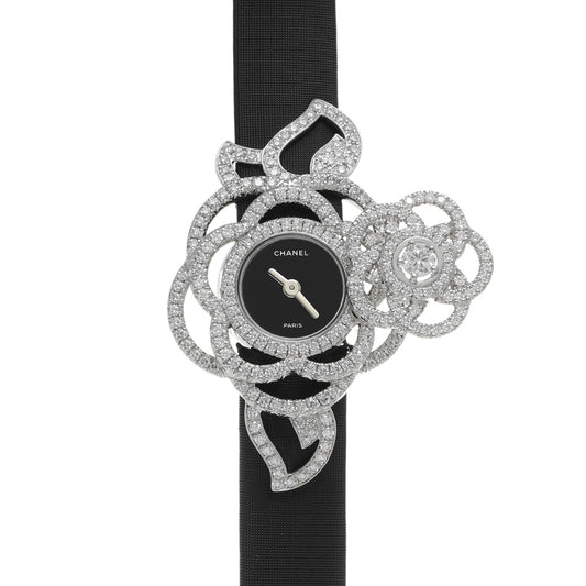 Camelia J3755 Black CHANEL Ladies [Pre-owned].