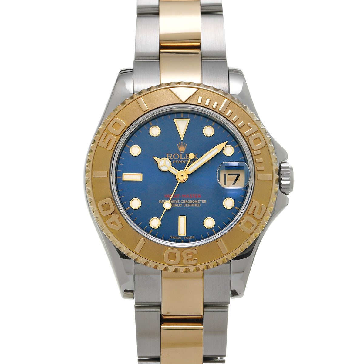 Yacht-Master 168623 Y (manufactured circa 2003) Blue ROLEX Unisex [Pre-Owned].
