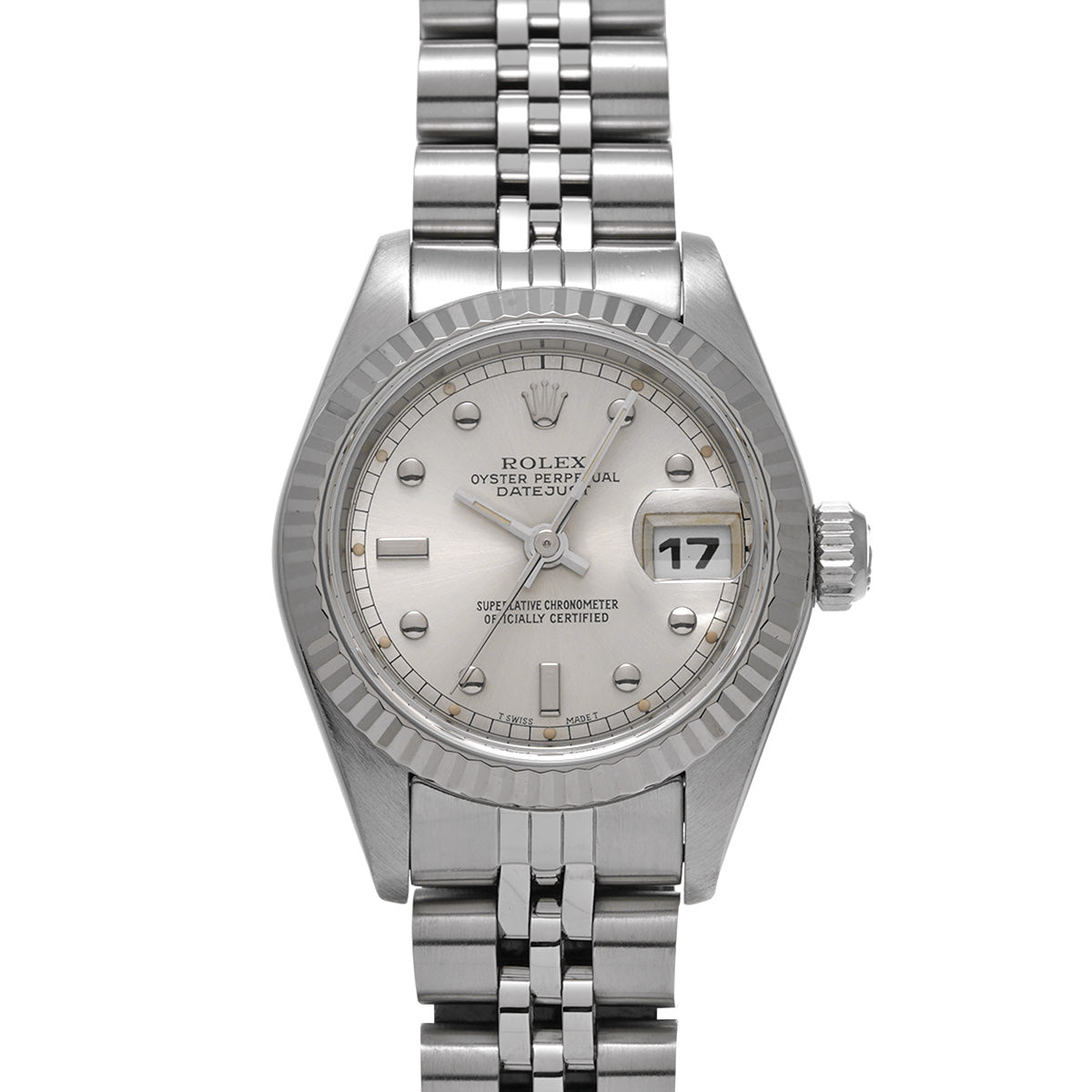 DATE JUST 69174 87th (manufactured circa 1985) Silver ROLEX Ladies [Pre-Owned].