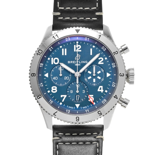 Super Avi B04 Chronograph GMT 46 Tribute to Vought F4U Corsair AB04451A1C1X1 Blue BREITLING Men's [Pre-Owned].