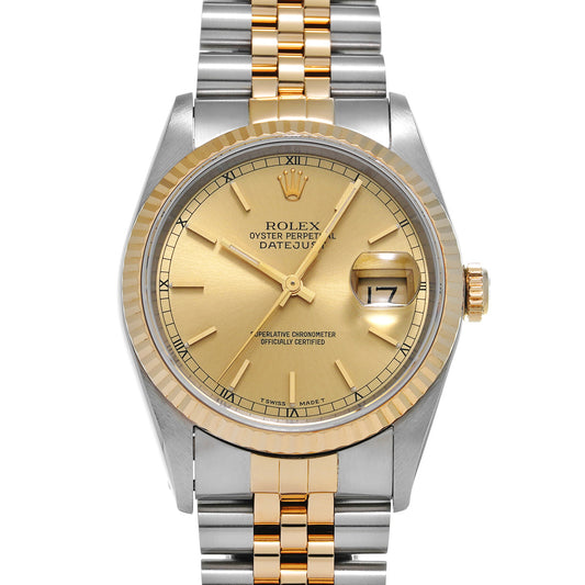 Datejust 16233 X (manufactured circa 1991) Champagne ROLEX Men's [Pre-Owned].