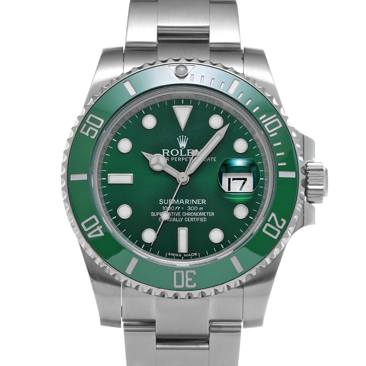 Submariner Date 116610LV Random Serial Green ROLEX Men's [Pre-Owned].