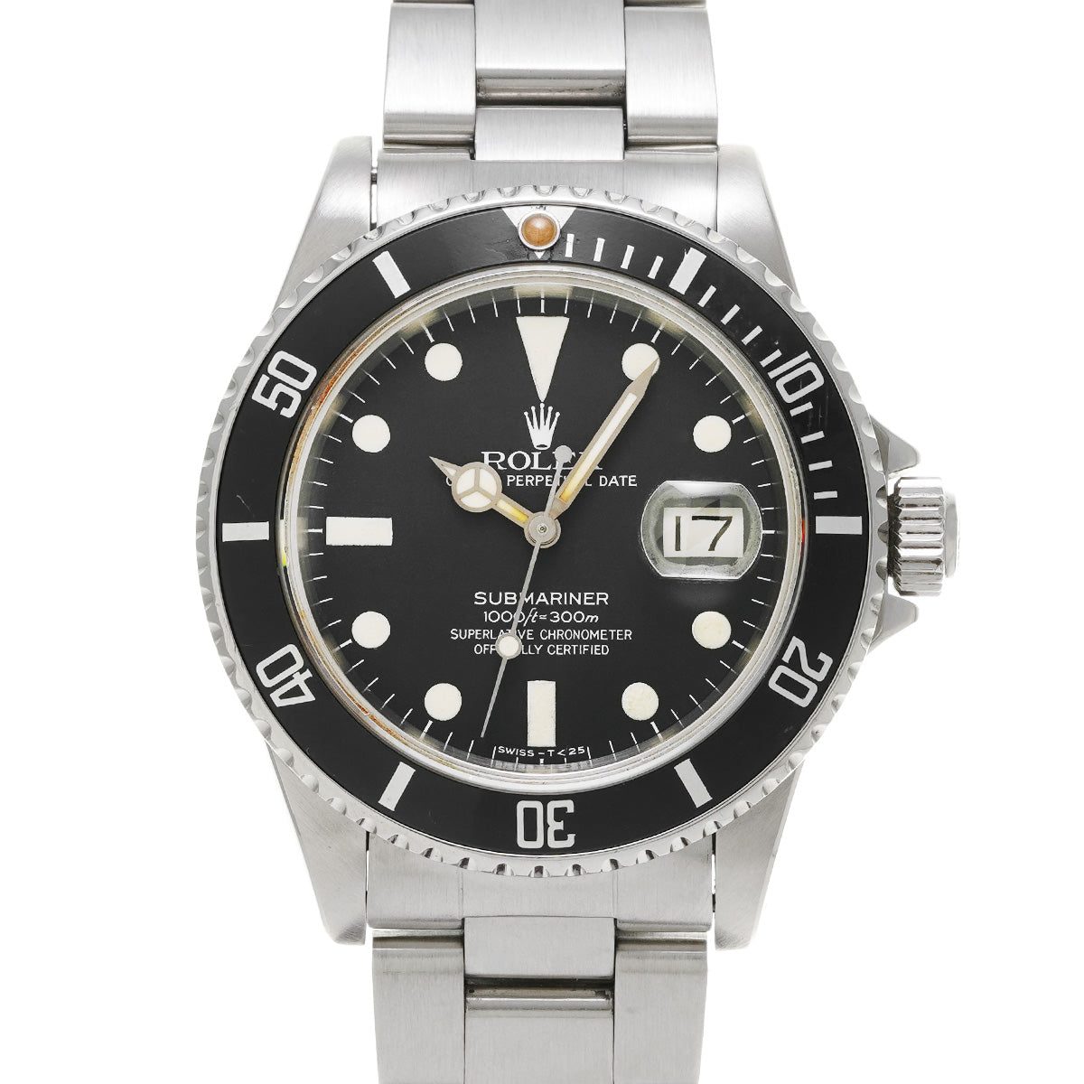 Submariner Date 16800 71s (manufactured circa 1981) Black ROLEX Men's [Pre-Owned].