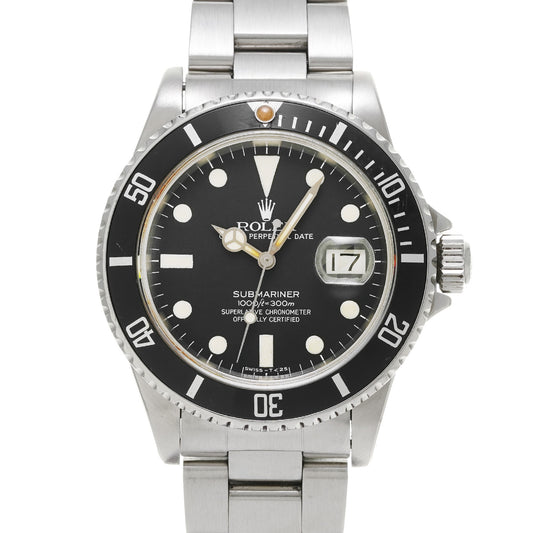 Submariner Date 16800 71s (manufactured circa 1981) Black ROLEX Men's [Pre-Owned].