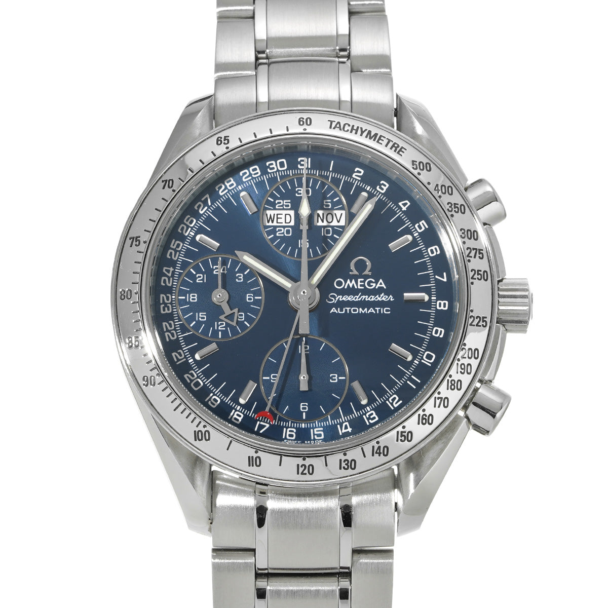 Speedmaster Triple Calendar 3523.80 Blue OMEGA Men's [Pre-Owned].