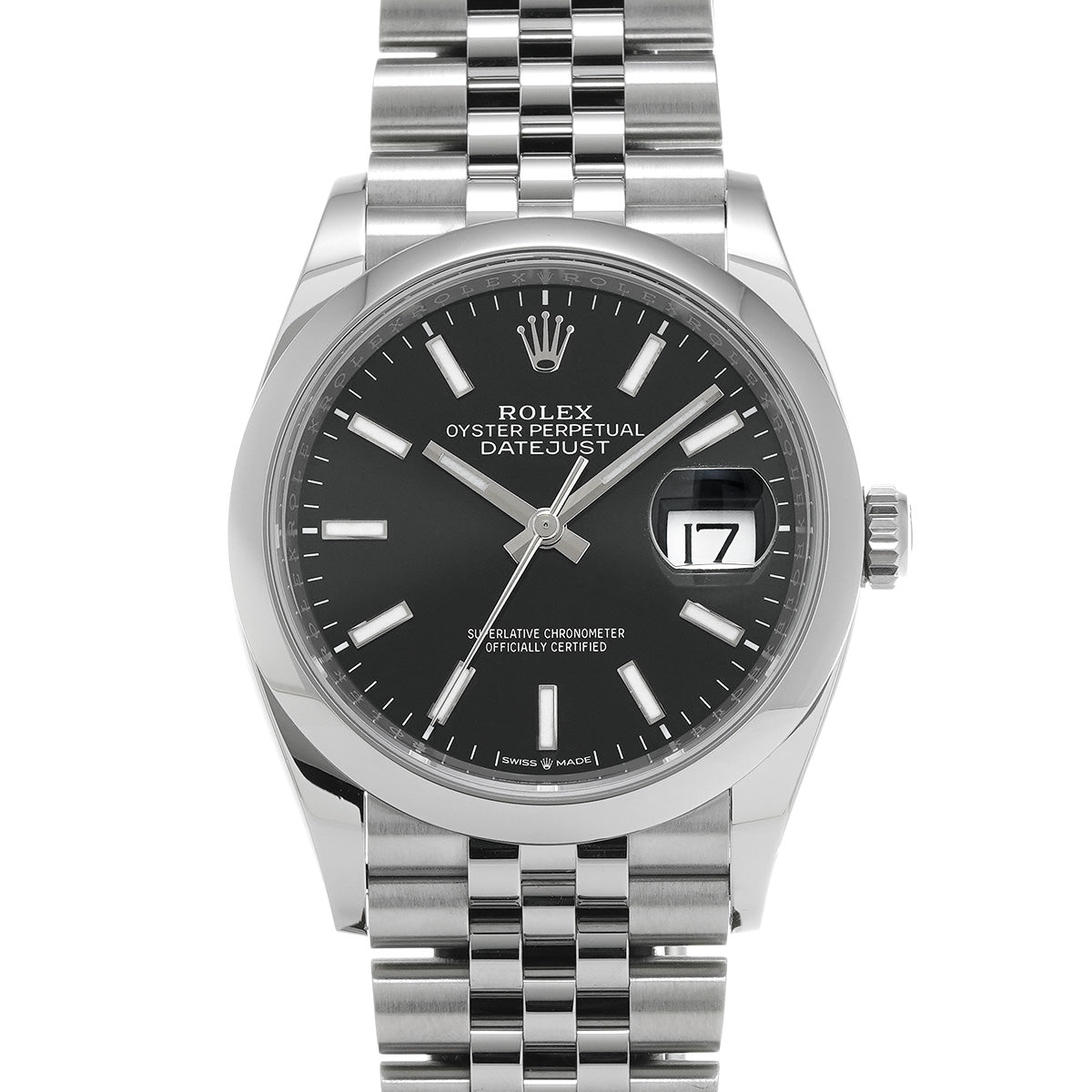 DATE JUST 36 126200 Black ROLEX Men's [Pre-Owned].