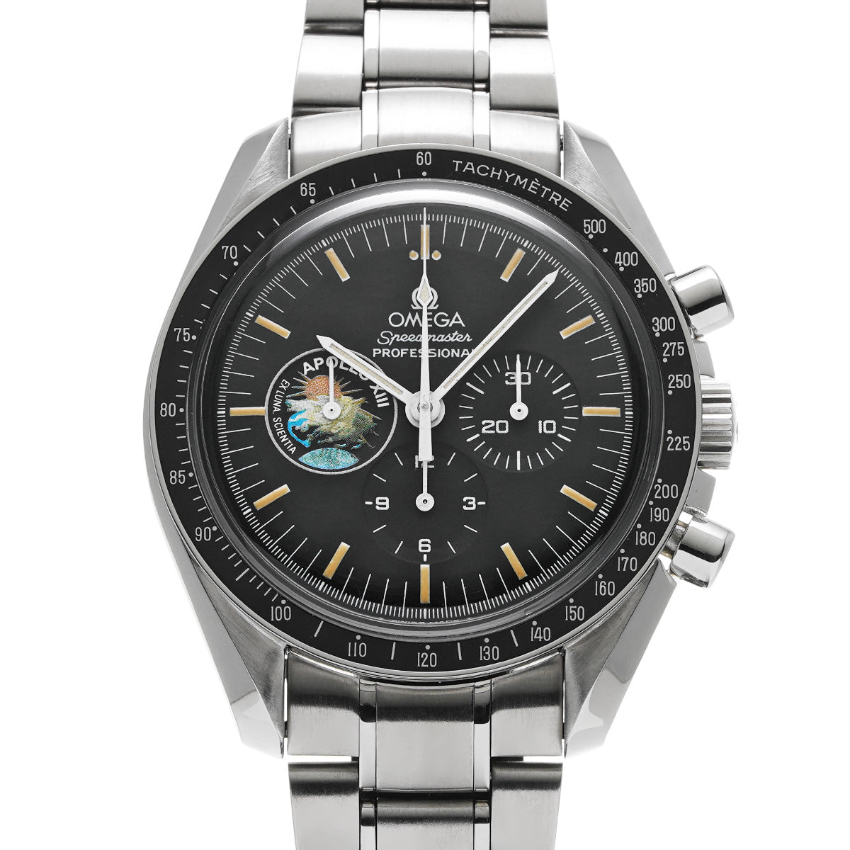 Speedmaster Professional Moon Watch Apollo 13 25th Anniversary 3595.52 Black OMEGA Men's [Pre-Owned].