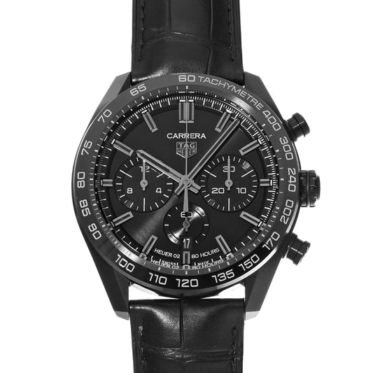CARRERA Calibre Heuer 02 Japan Black Edition CBN2A1G.FC6501 Black TAG HEUER Men's [Pre-owned].