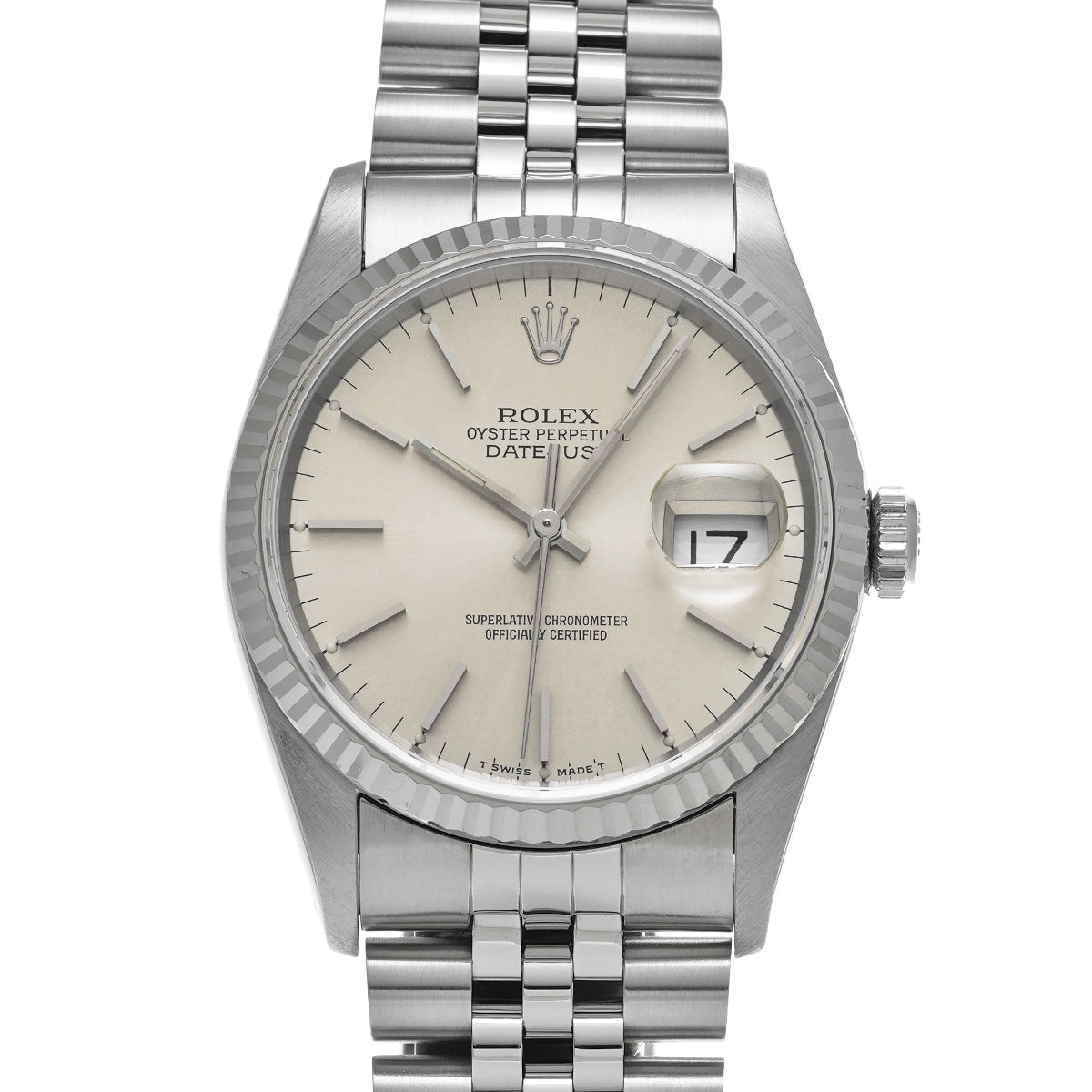 DATE JUST 16234 X (manufactured circa 1991) Silver ROLEX Men's [Pre-Owned].