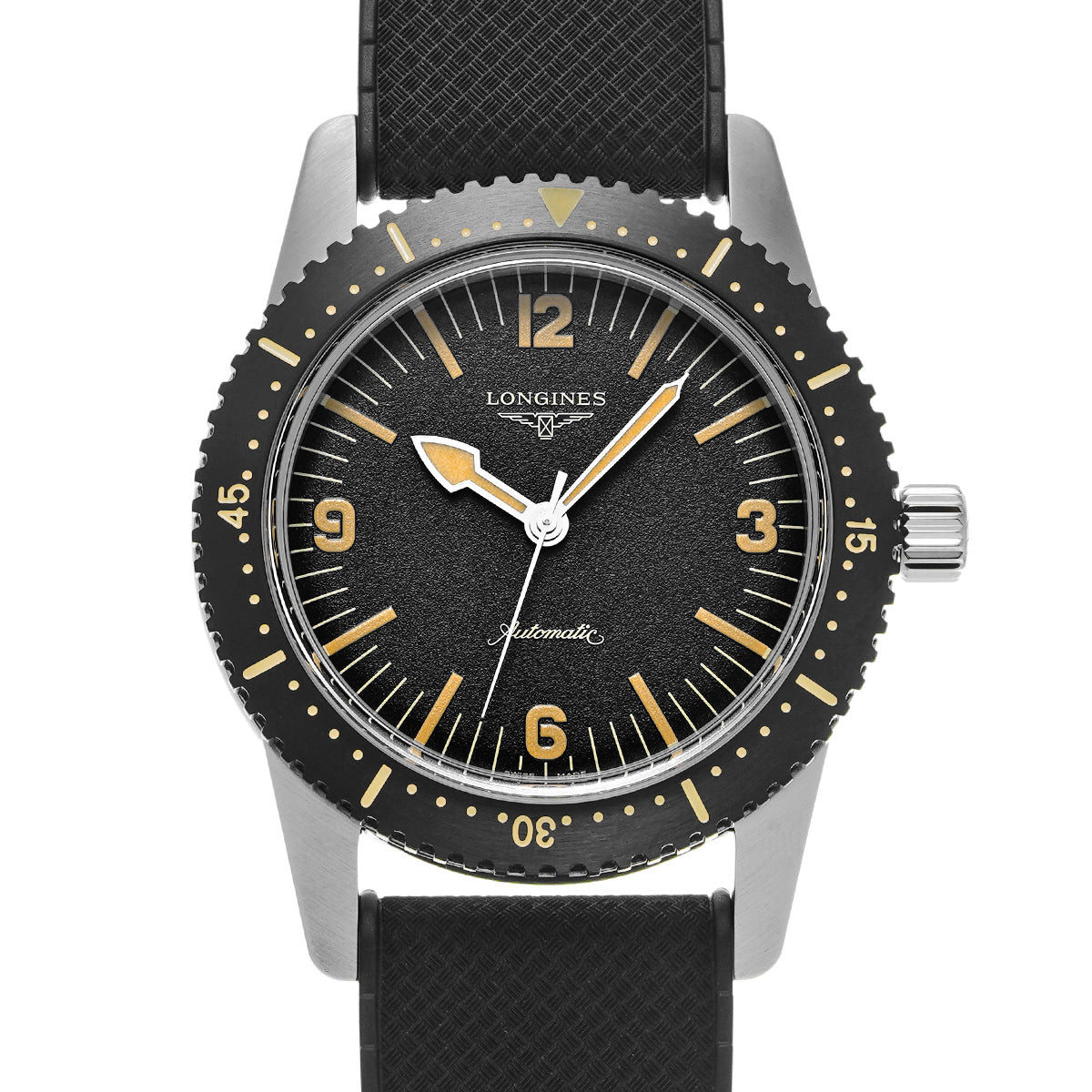 Heritage Skin Diver L2.822.4.56.9 Black LONGINES Men's [New].