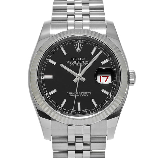 DATE JUST 116234 Random Serial Black ROLEX Men's [Pre-owned].