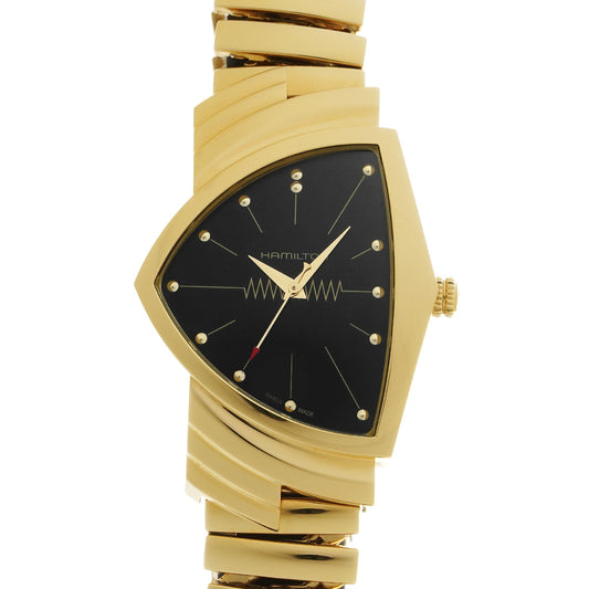 Ventura Quartz H24301131 Black HAMILTON Men's [Pre-Owned].