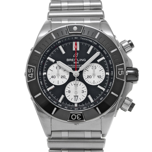 Super Chronomat B01 44 AB0136251B1A1 Black/Silver BREITLING Men's [Pre-Owned]