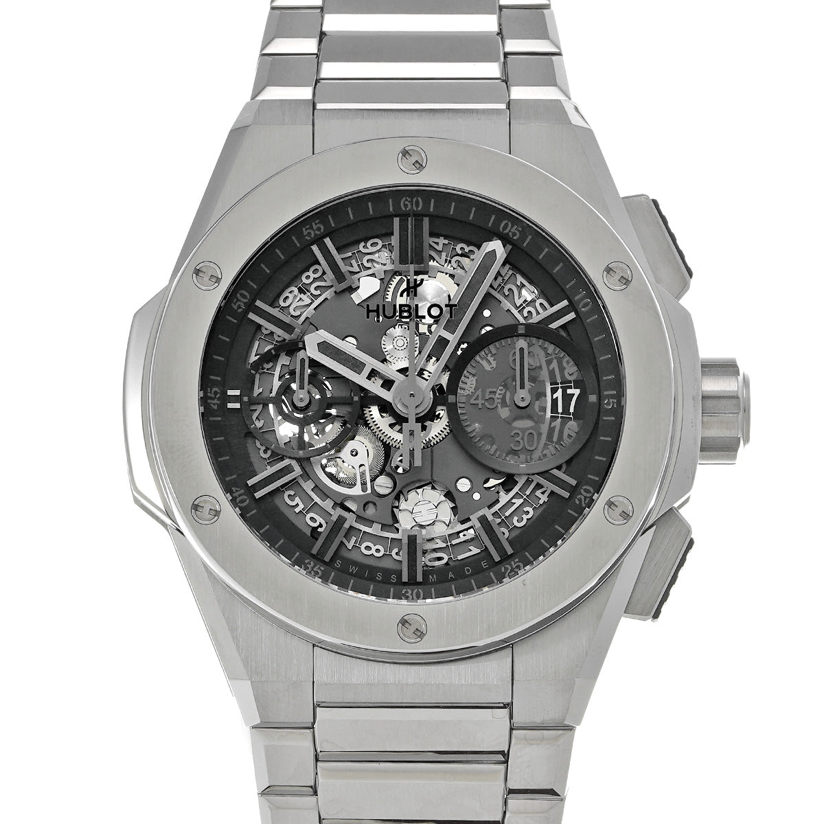 Big Bang Integrated Yoshida Special Edition 451.NX.1140.NX.YOS Matte Grey Skeleton HUBLOT Men's [Pre-owned]