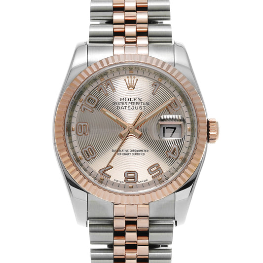 DATE JUST 116231 D (manufactured circa 2005) Pink ROLEX Men's [Pre-Owned].