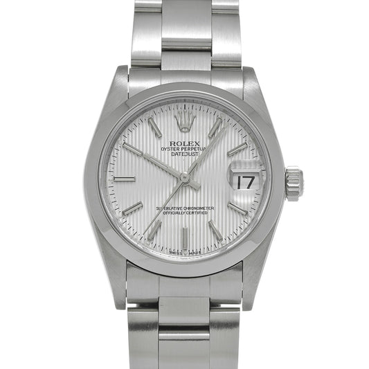 Datejust 78240 D (manufactured circa 2005) Silver Tapestry ROLEX Unisex [Pre-Owned].