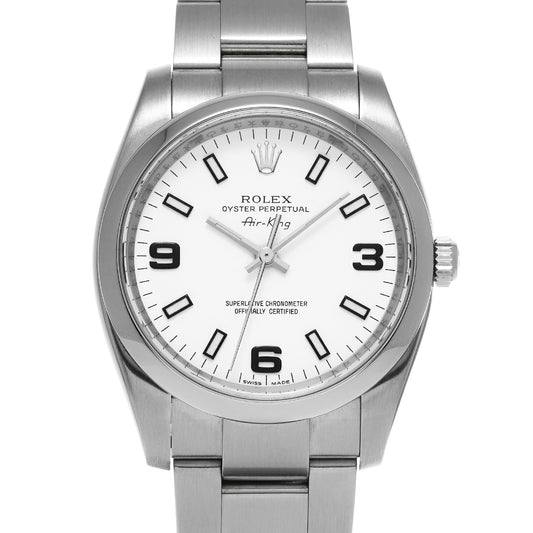 Air-King 114200 V (manufactured circa 2009) White ROLEX Men's [Pre-Owned].