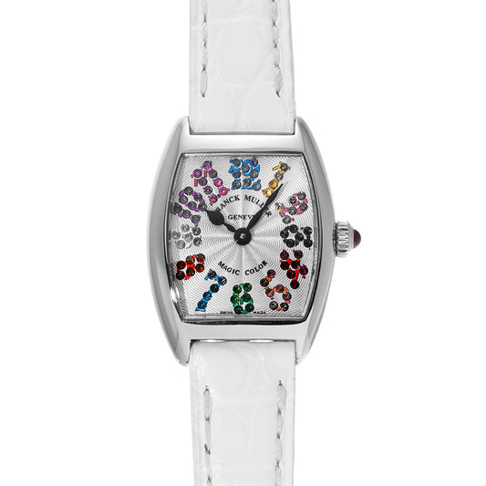 Tonneau Curvex Magic Color 2252QZMAGCOL AC White/Precious Stone FRANCK MULLER Ladies [Pre-owned]