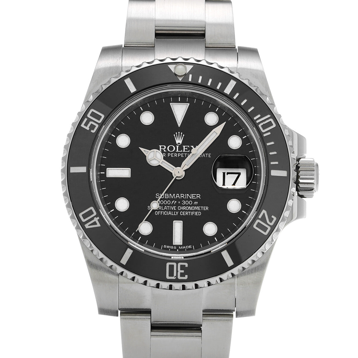 Submariner Date 116610LN Random Serial Black ROLEX Men's [Pre-Owned].