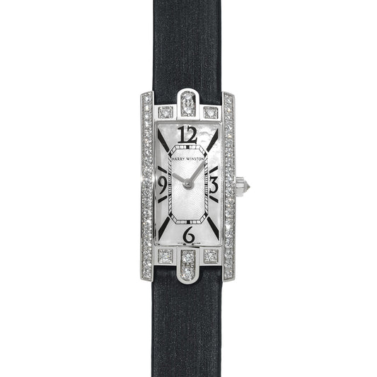 Avenue C Mini AVCQHM16WW024 Silver/Diamond HARRY WINSTON Ladies [Pre-Owned].