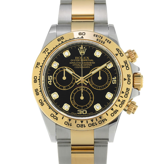 Cosmograph Daytona 116503G Random Serial Black/Diamond ROLEX Men's [Pre-Owned].