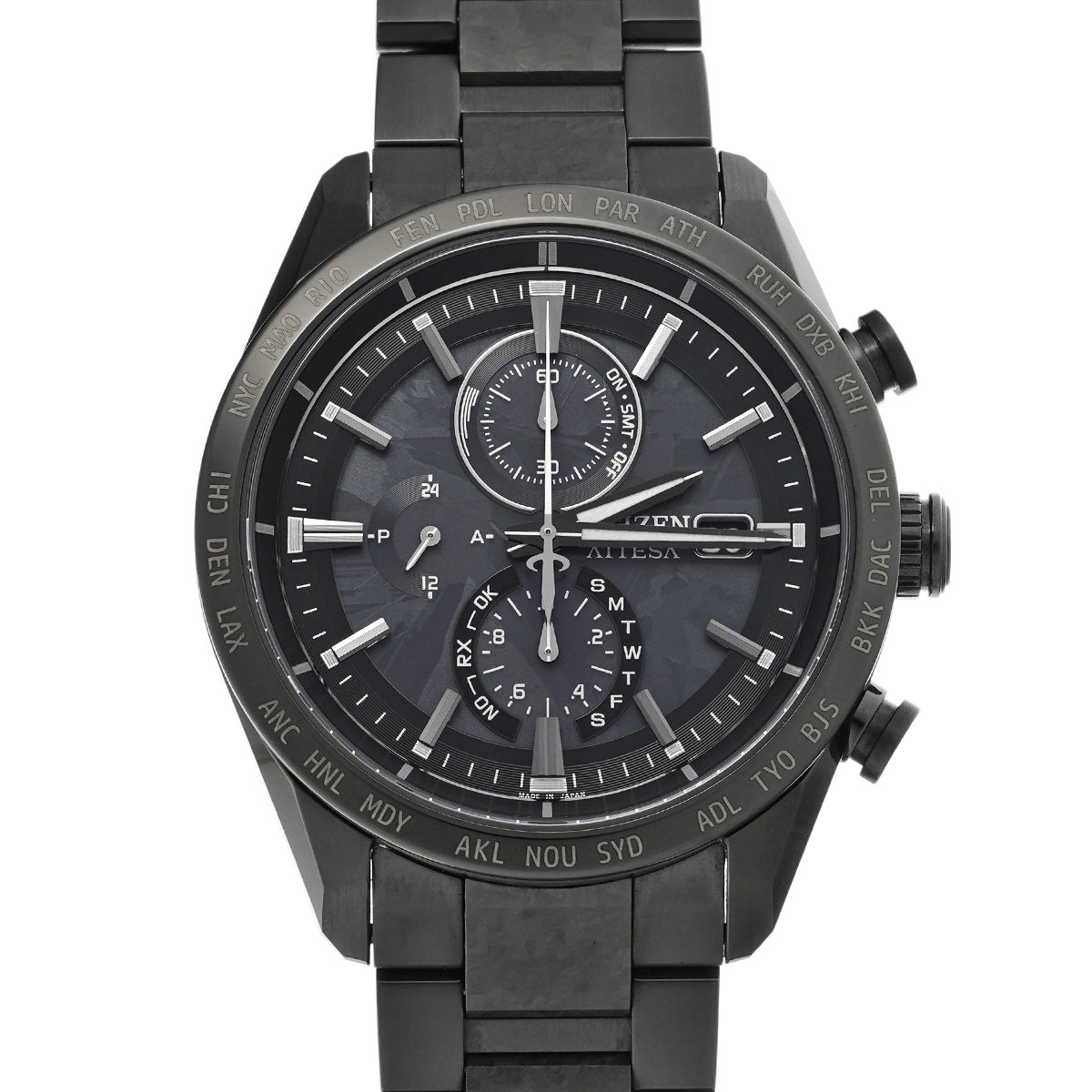 AT8287-62E Atessa ACT Line HAKUTO-R Collaboration Model Black CITIZEN Men's [Pre-owned]