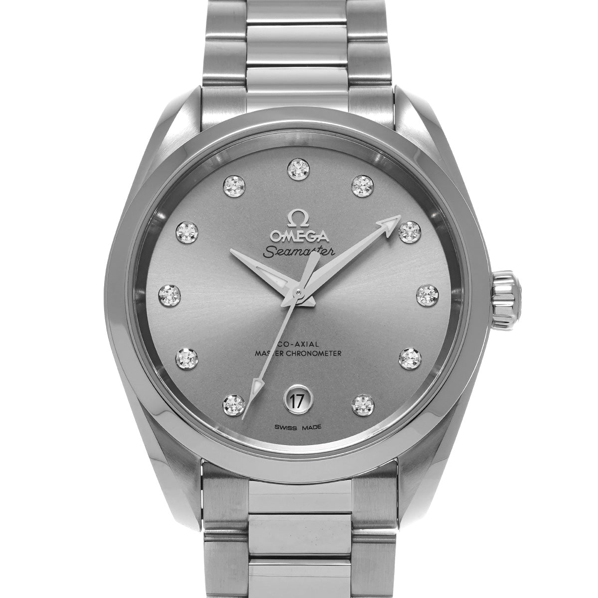 Seamaster Aqua Terra Co-Axial Master Chronometer 220.10.38.20.56.001 Gray/Diamond OMEGA Ladies [New]