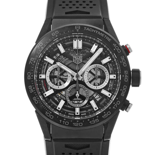 CARRERA Calibre Heuer 02 Chronograph CBG2A91.FT6173 Skeleton TAG HEUER Men's [Pre-Owned].