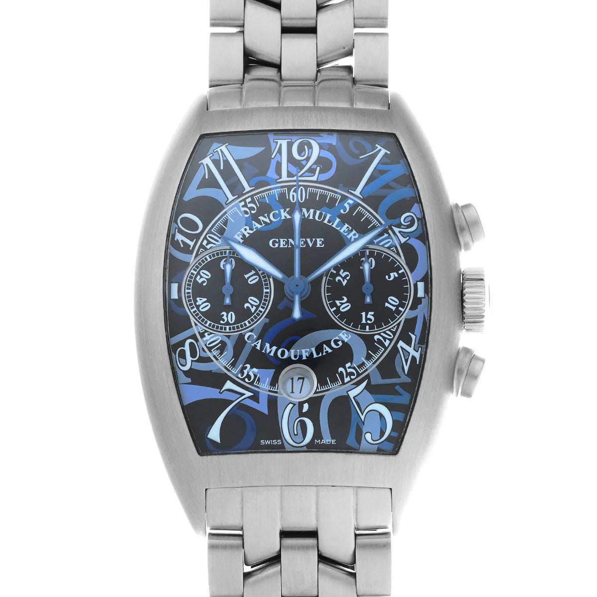 Casablanca Camouflage 8883CCCDTBR CAMOUFLAGE AC Blue FRANCK MULLER Men's [Pre-owned].