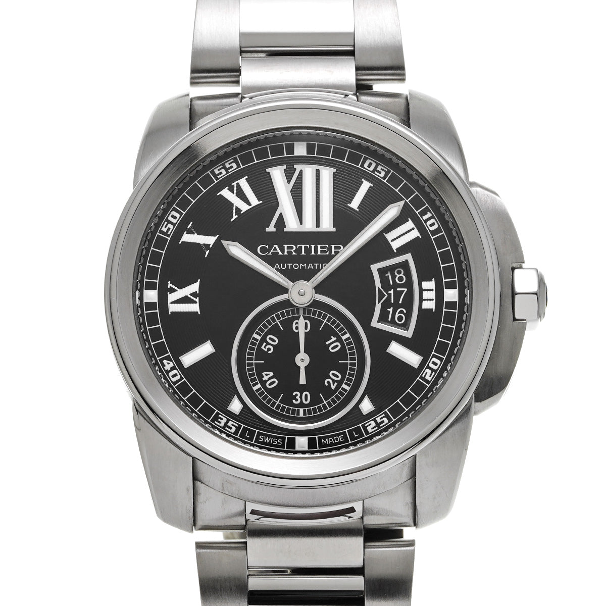 Calibre de Cartier W7100016 Black CARTIER Men's [Pre-owned].