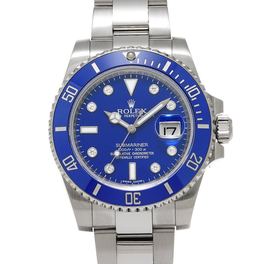 Submariner Date 116619GLB Random Serial Blue/Diamond ROLEX Men's [Pre-Owned].