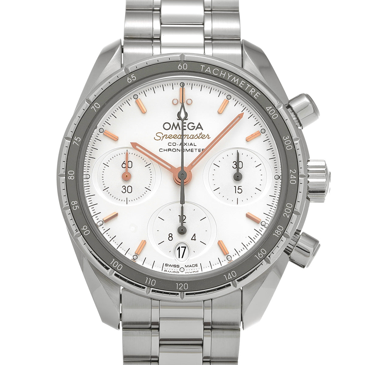 Speedmaster 38 Co-Axial 324.30.38.50.02.001 Silver OMEGA Unisex [Pre-Owned].