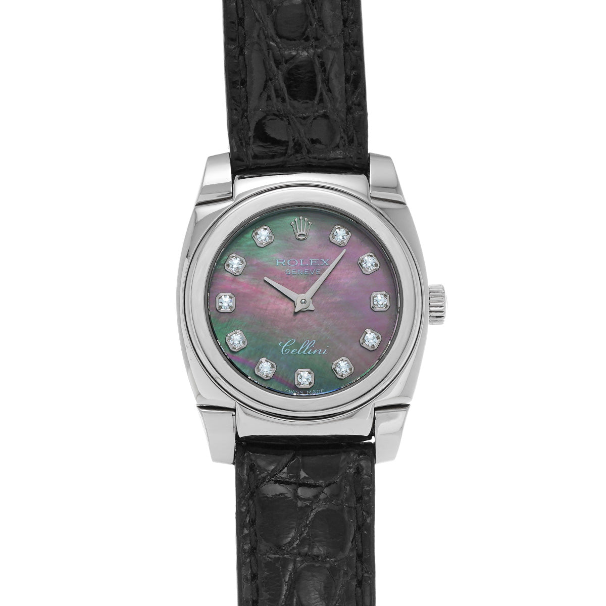 Cellini 5310/9 K (made around 2002) Black MOP/Diamond ROLEX Ladies [Pre-Owned].