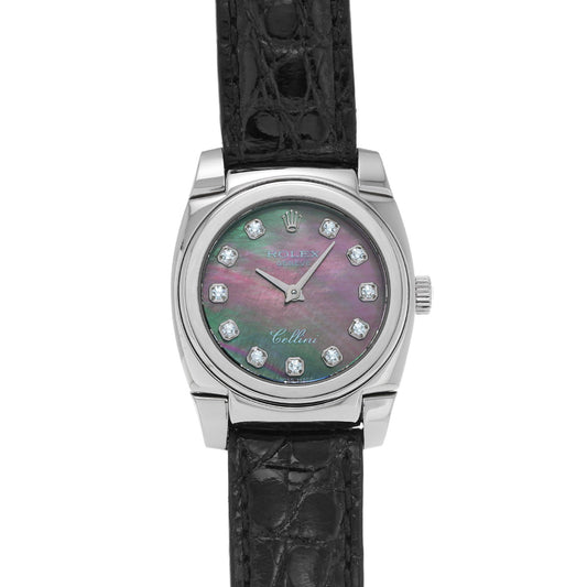 Cellini 5310/9 K (made around 2002) Black MOP/Diamond ROLEX Ladies [Pre-Owned].