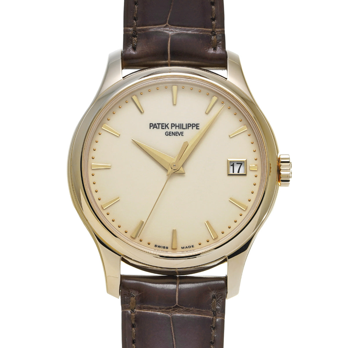Calatrava 5227J-001 Ivory Laquer PATEK PHILIPPE Men's [Pre-Owned].