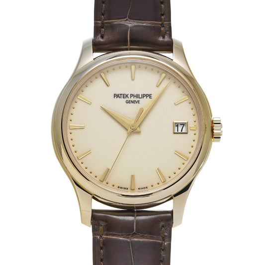 Calatrava 5227J-001 Ivory Laquer PATEK PHILIPPE Men's [Pre-Owned].