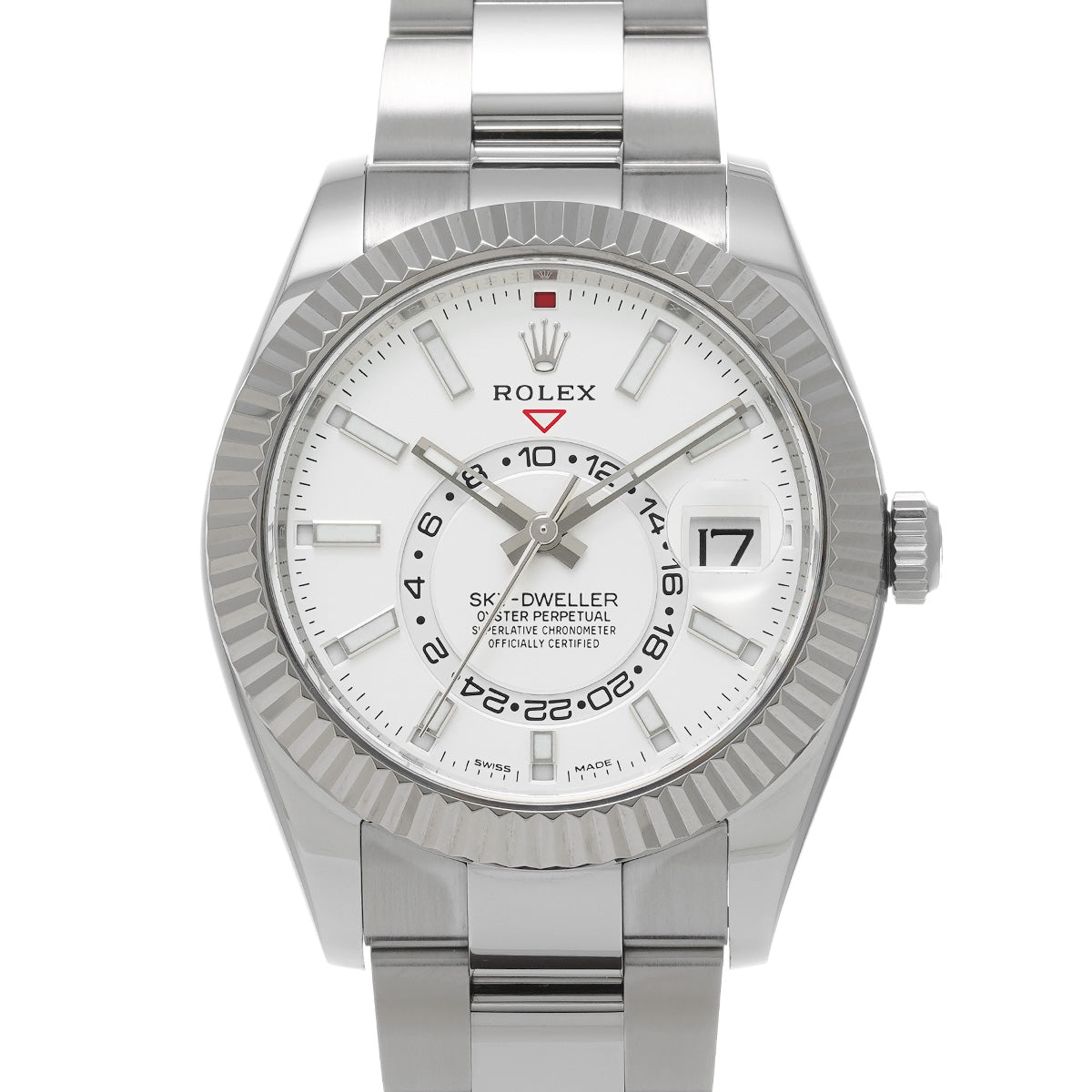 SKYDWELLER 326934 Random Serial White ROLEX Men's [Pre-Owned].